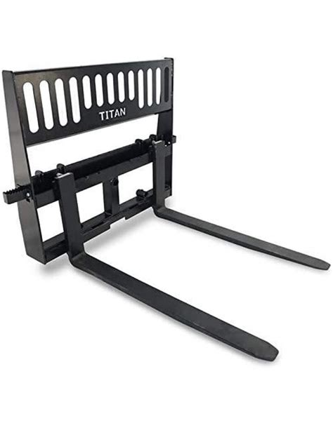 titan attachments pro-duty skid steer pallet fork attachment fork blades|titan attachments hydraulic pallet forks.